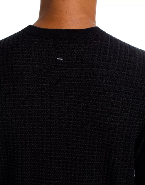 Rag & Bone Harvey Rib Crew - Black