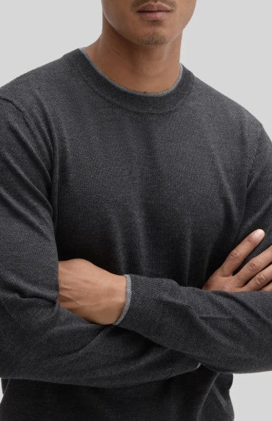 Robert Barakett Thomas Crewneck Sweater - Charcoal