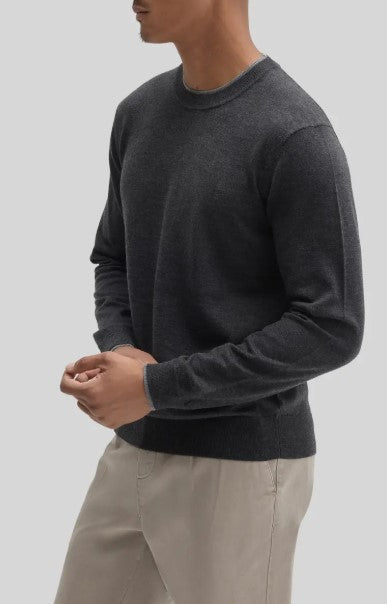 Robert Barakett Thomas Crewneck Sweater - Charcoal
