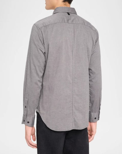 Rag & Bone Tomlin Dobby Shirt - Silver