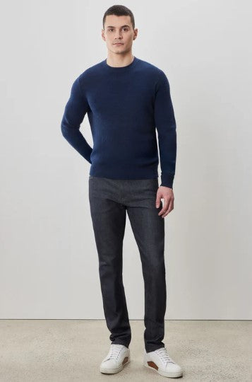 Robert Barakett Watertown Long-Sleeve Crew Neck Sweater - Blue