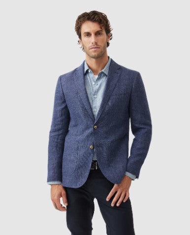 Rodd & Gunn Cascades Sports Fit Jacket - Bluestone