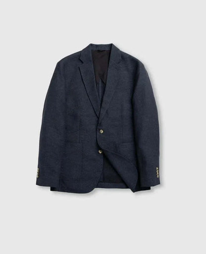 Rodd & Gunn East Bay Sports Fit men's blazer jacket in midnight blue with notch lapel and tailored fit