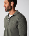 Billy Reid L/S Pensacola Polo in Washed Grey