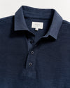 Billy Reid L/S Terry Rugby Polo in Carbon Blue