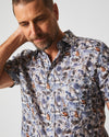 Billy Reid S/S Crab Linen Treme Block Shirt