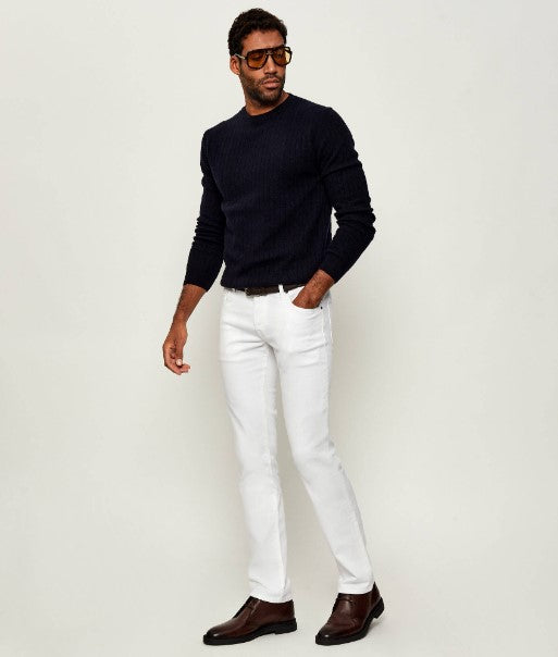 Sand Copenhagen Cashmere Wool Crew Sweater - Navy Blue