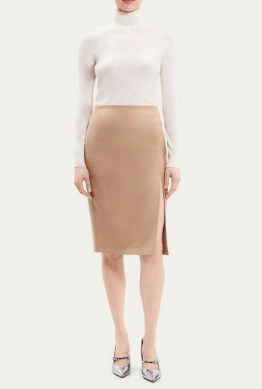 Theory Side Slit Skirt in Paloma