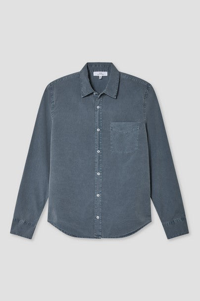 Save Khaki United Poplin Standard Shirt - Faded Navy