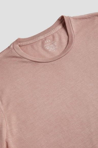Save Khaki United Men's Short Sleeve Supima Crew Tee - Rose