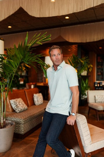 Stone Rose Apex Birdseye Polo