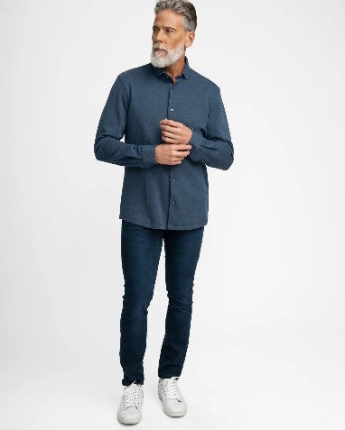 Stone Rose ORIGIN Long Sleeve Shirt - Navy