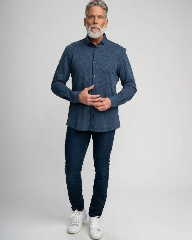 Stone Rose ORIGIN Long Sleeve Shirt - Navy