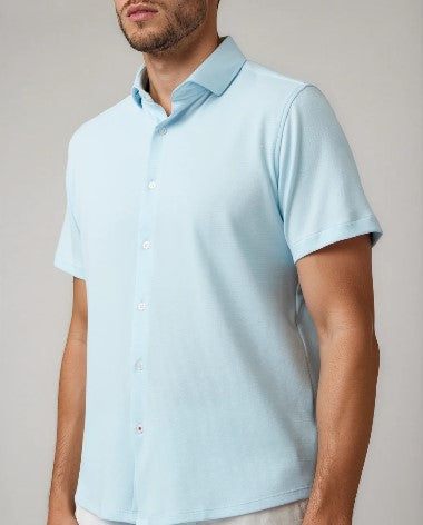 Stone Rose ORIGIN Short Sleeve T-Series Shirt - Light Blue