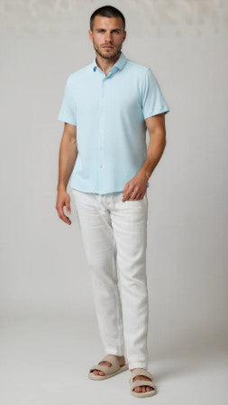 Stone Rose ORIGIN Short Sleeve T-Series Shirt - Light Blue