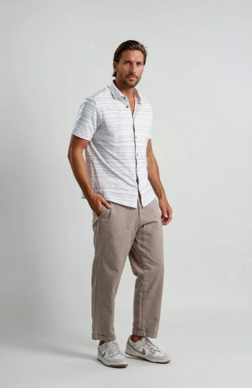 Stone Rose Twilight Terry Horizon Pinstripe Shirt