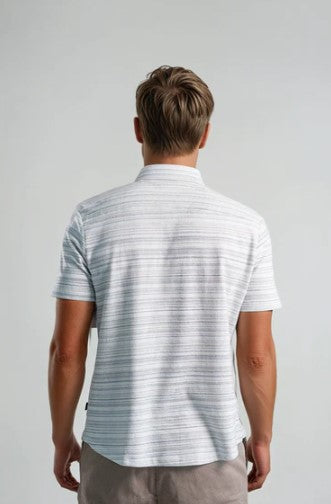 Stone Rose Twilight Terry Horizon Pinstripe Shirt