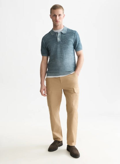 Scotch & Soda Structured Regular-Fit Polo - Adriatic Blue