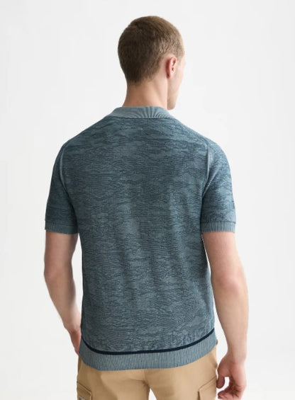Scotch & Soda Structured Regular-Fit Polo - Adriatic Blue