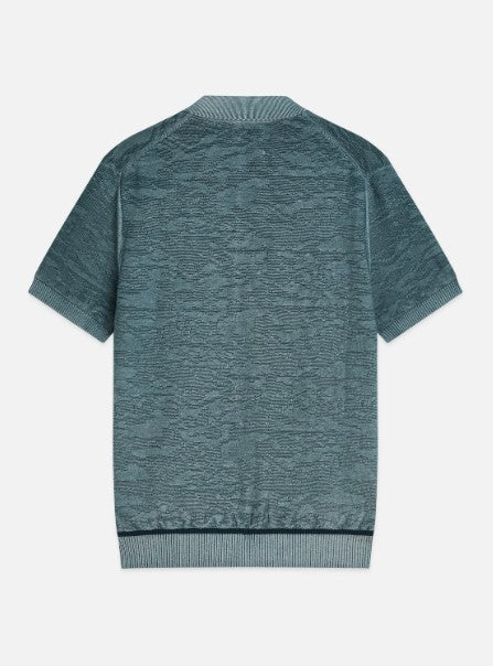Scotch & Soda Structured Regular-Fit Polo - Adriatic Blue