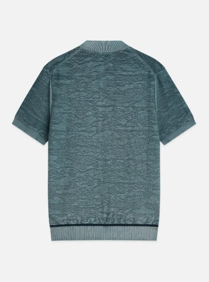 Scotch & Soda Structured Regular-Fit Polo - Adriatic Blue