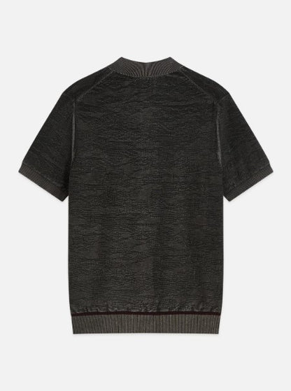 Scotch & Soda Structured Regular-Fit Polo - Meteorite