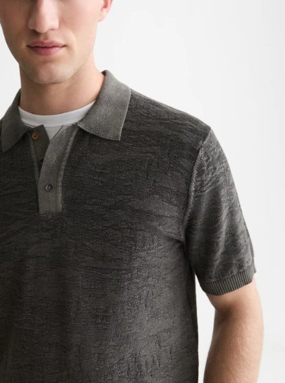 Scotch & Soda Structured Regular-Fit Polo - Meteorite