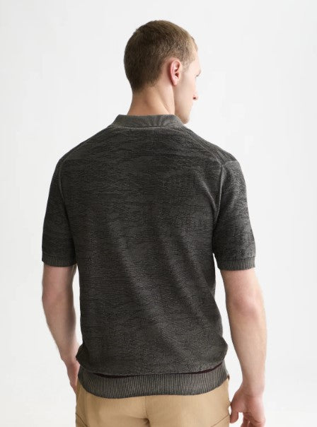 Scotch & Soda Structured Regular-Fit Polo - Meteorite