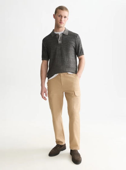 Scotch & Soda Structured Regular-Fit Polo - Meteorite