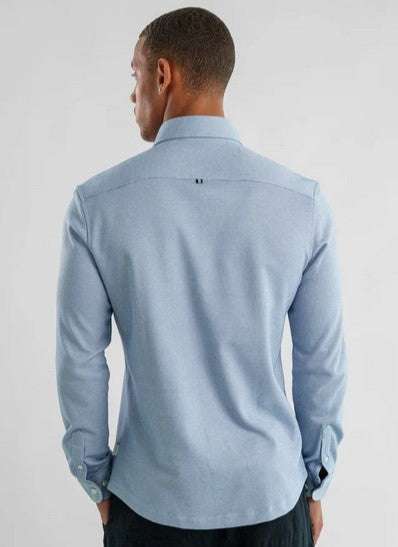Light blue Stone Rose ORIGIN performance button-up shirt