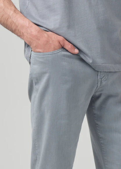 Gage Slim Straight Stretch Linen Stone Age