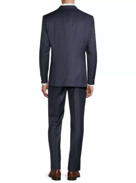 Ted Baker Jones Wool sharkskin two-piece suit with notch lapel and two-button closure