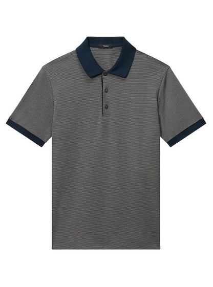 Theory Geo Mod Jacquard Polo