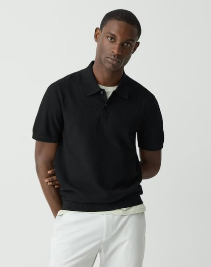 Theory Goris Polo Shirt in Light Bilen
