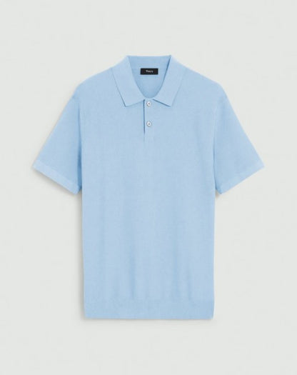 Theory Goris Polo Shirt in Light Bilen