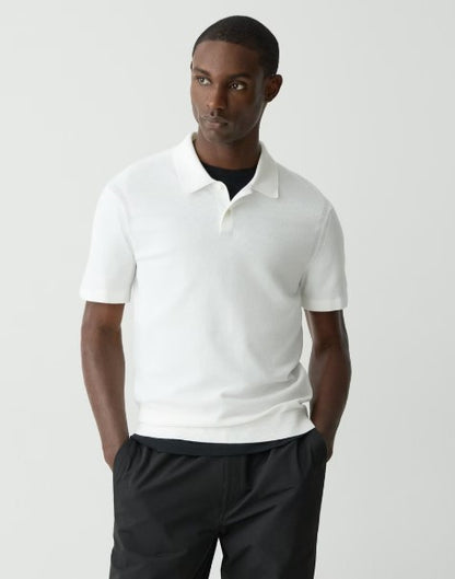 Theory Goris Polo Shirt in Light Bilen
