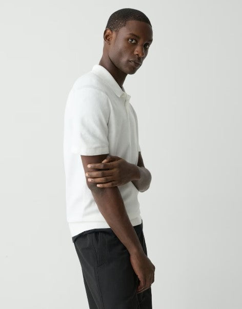 Theory Goris Polo Shirt in Light Bilen