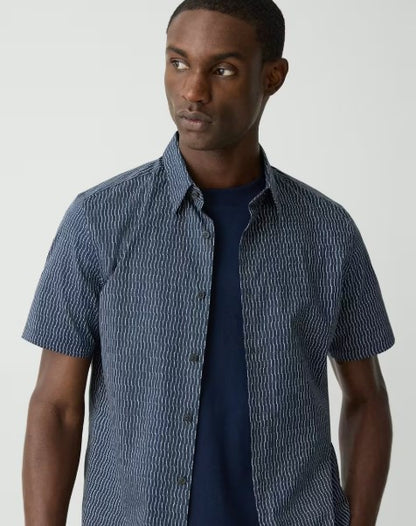Theory Irving S/S Shirt in Stretch Cotton