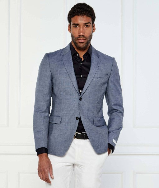Tiger of Sweden Blue Sharkskin Jamie Jacket