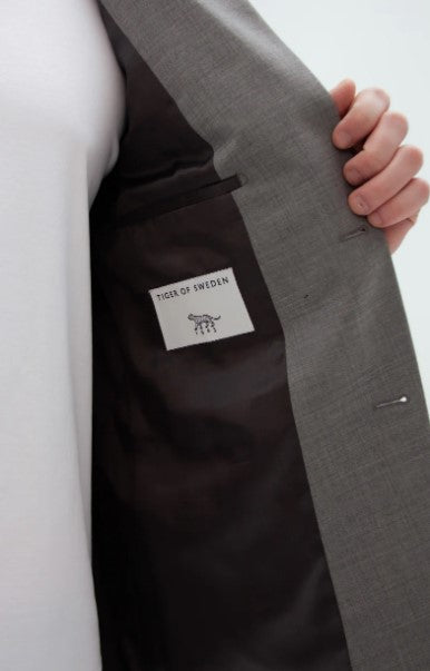 Tiger of Sweden Grey Sharkskin Jamie Jacket