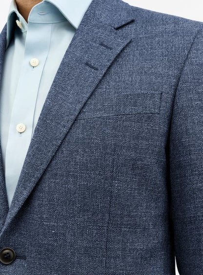 Tiger of Sweden Justin HL Linen-Wool Jacket - Dusty Blue