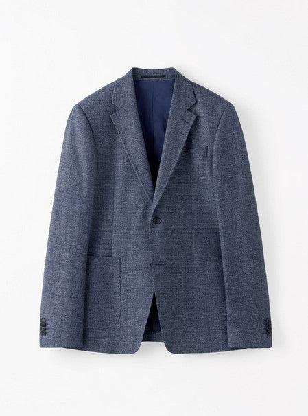 Tiger of Sweden Justin HL Linen-Wool Jacket - Dusty Blue