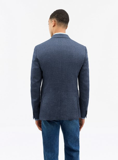 Tiger of Sweden Justin HL Linen-Wool Jacket - Dusty Blue