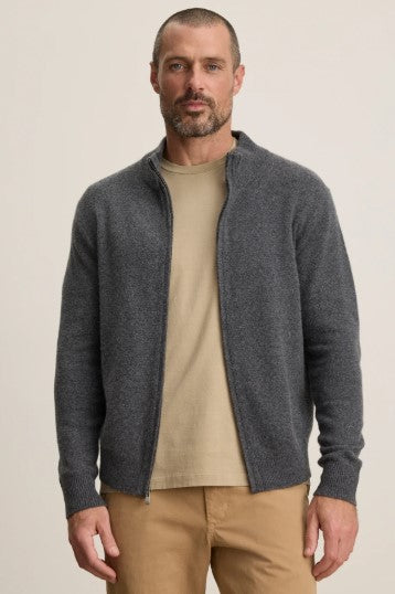 Velvet & Graham Dallen Full Zip Sweater - Storm