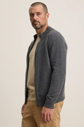 Velvet & Graham Dallen Full Zip Sweater - Storm