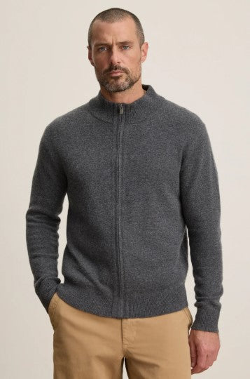 Velvet & Graham Dallen Full Zip Sweater - Storm