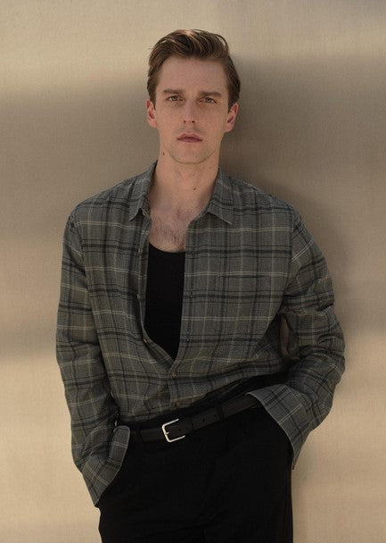 Vince Catskill Plaid Cotton Button-Front Shirt - Seaweed / Matcha
