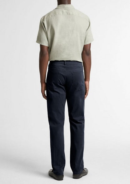 Vince Dylan Slim 5-Pocket Cotton Sateen Pant - Coastal Blue