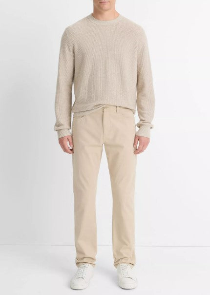 Vince Dylan Slim 5-Pocket Peached Stretch-Cotton Pant - Cahuenga Khaki