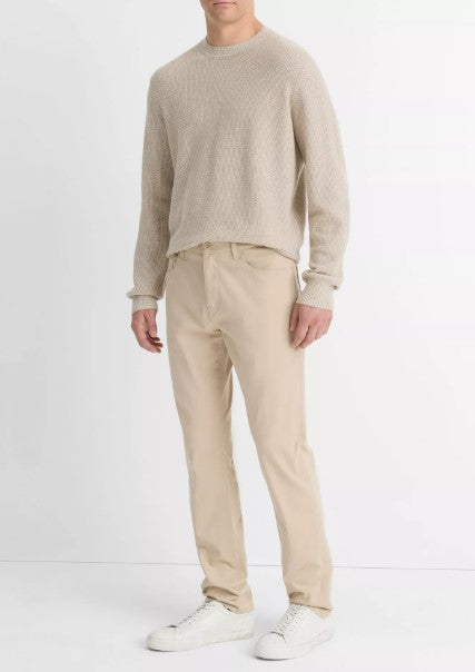 Vince Dylan Slim 5-Pocket Peached Stretch-Cotton Pant - Cahuenga Khaki